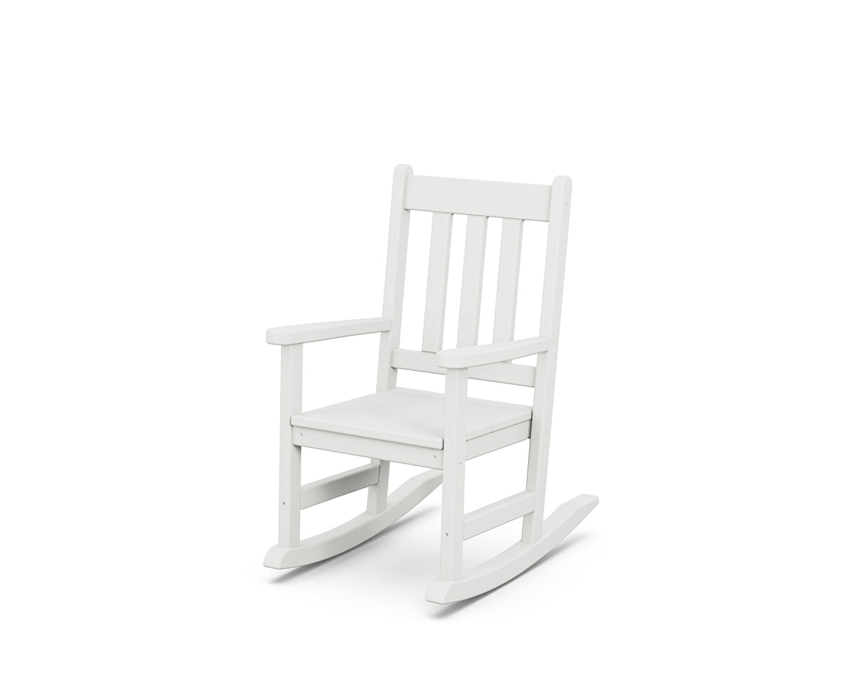 POLYWOOD Kids Vineyard Rocking Chair in White