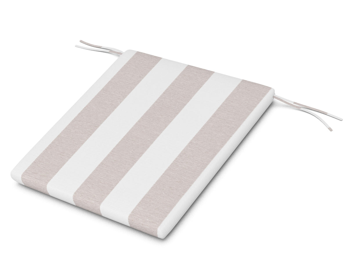 POLYWOOD AL100 Seat Pad in Cabana Stripe Dune Burlap
