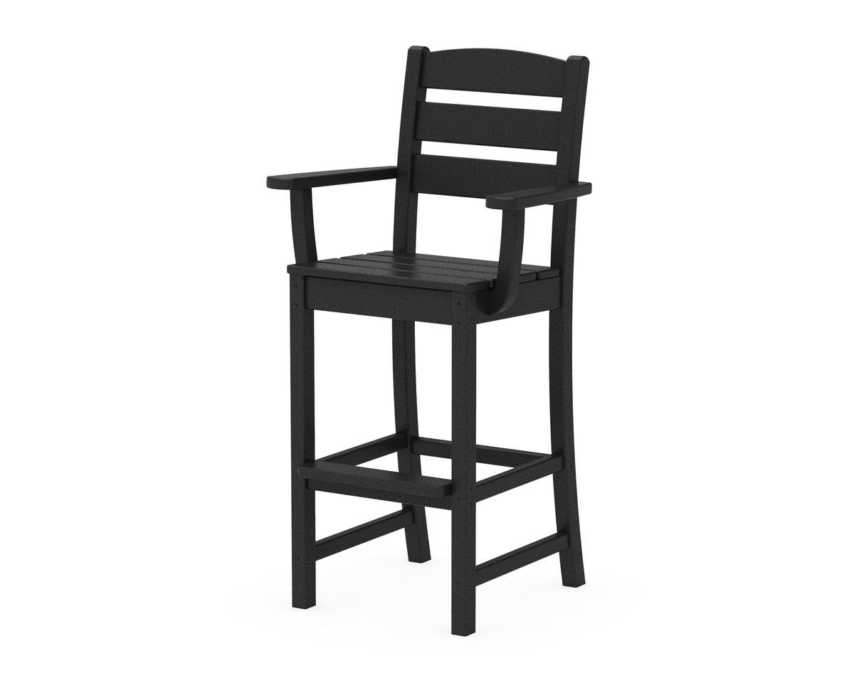 POLYWOOD Lakeside Bar Arm Chair in Black