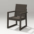 POLYWOOD Elevate Dining Arm Chair in Vintage Coffee