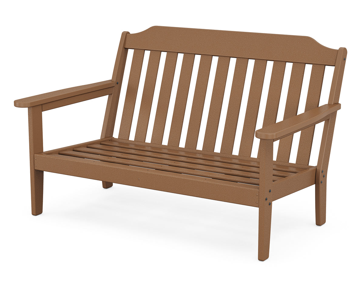 POLYWOOD Country Living Cottage Deep Seating Loveseat Frame in Teak