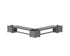 POLYWOOD 60" Nautical L-Shaped Planter Bench Corner Set in Slate Grey