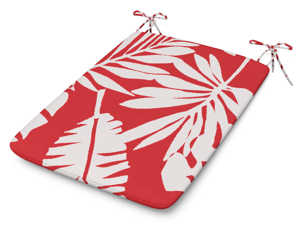 POLYWOOD 1100 Plaza Seat Pad in Leaf Crimson