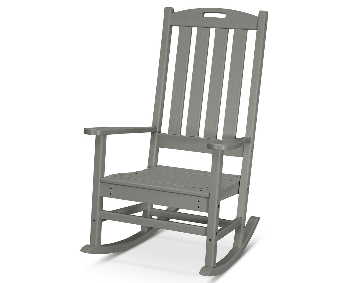 POLYWOOD Nautical Porch Rocking Chair in Slate Grey