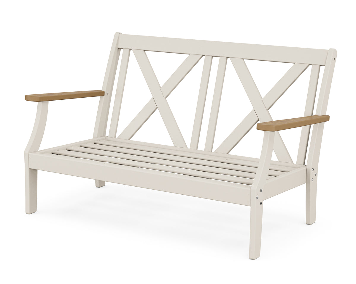 POLYWOOD Braxton Deep Seating Loveseat Frame in Sand / Natural