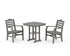 POLYWOOD Savannah 3-Piece Dining Set in Slate Grey