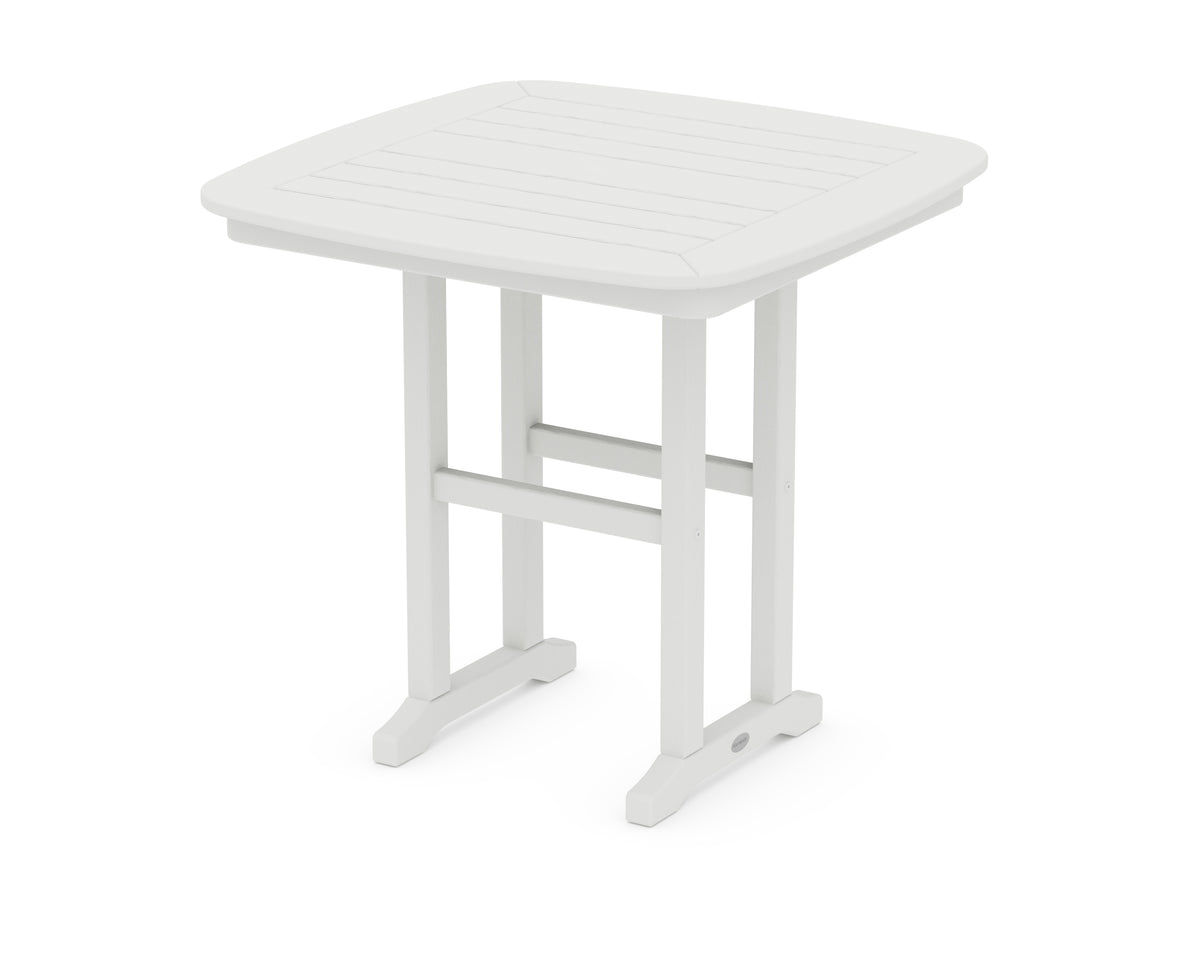 POLYWOOD Nautical 31" Dining Table in Vintage White
