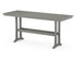POLYWOOD Farmhouse Trestle 38" x 96" Bar Table in Slate Grey