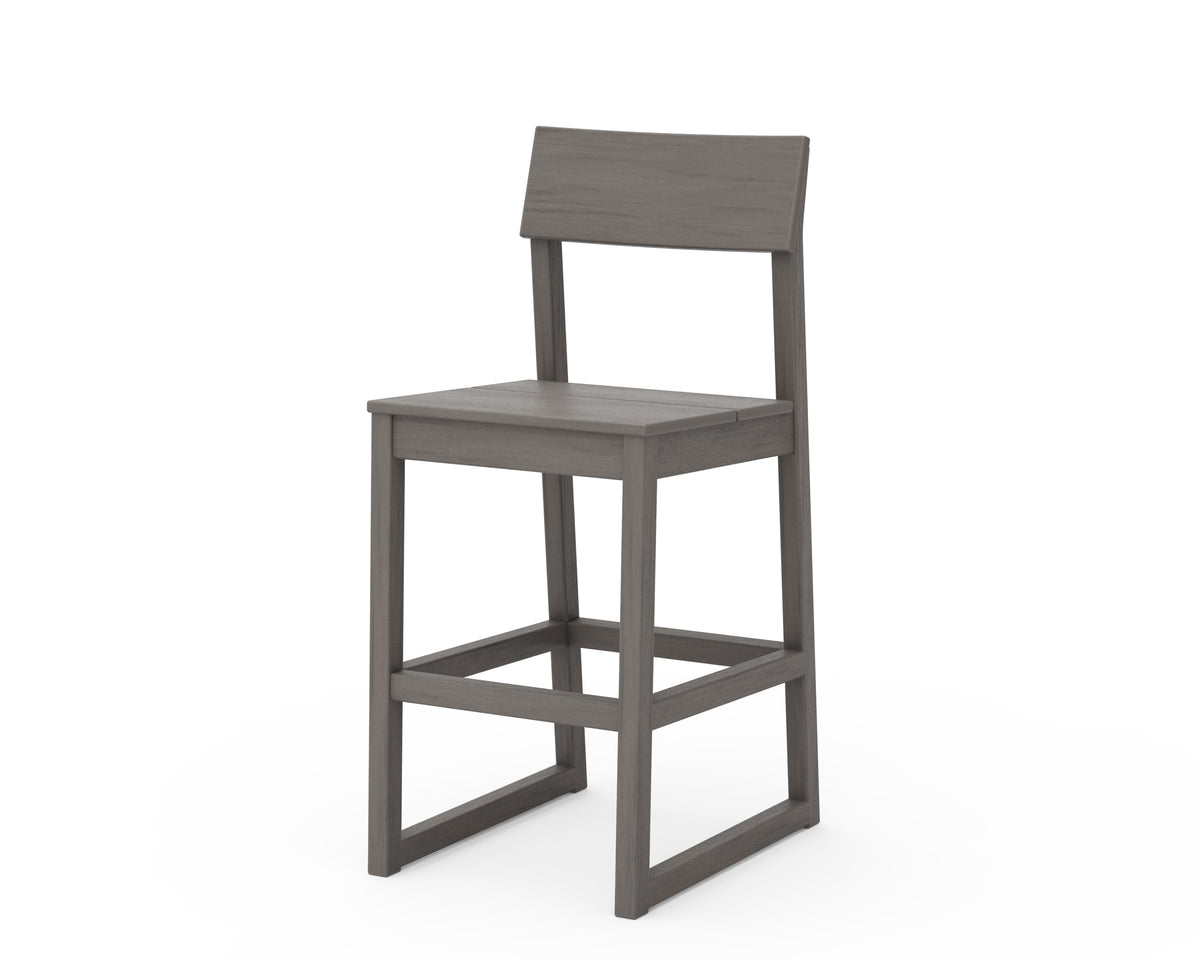POLYWOOD EDGE Bar Side Chair in Driftwood