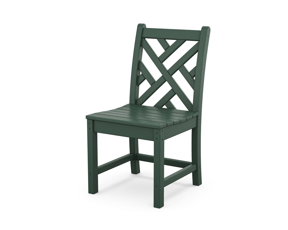 POLYWOOD Chippendale Dining Side Chair in Green