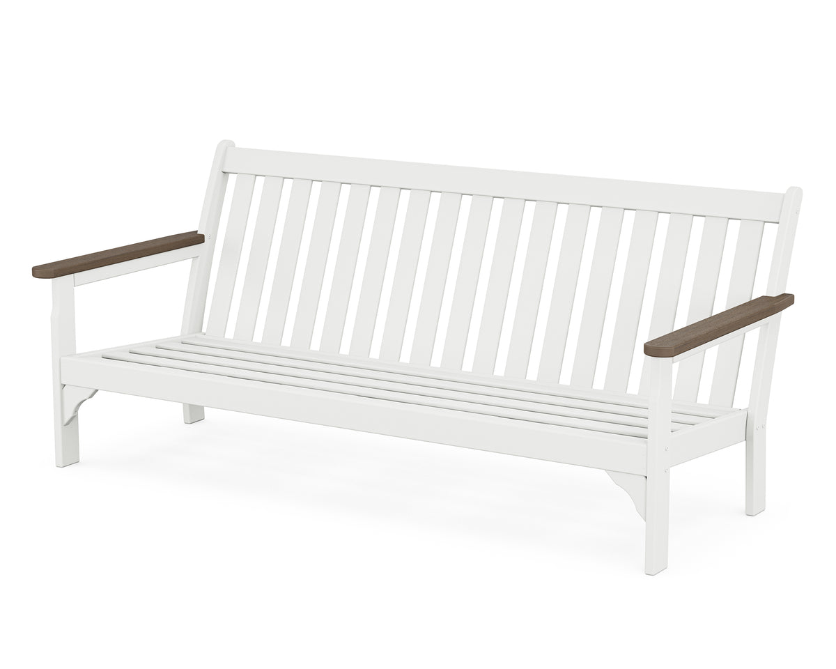 POLYWOOD Vineyard Sofa Frame in White / Kona