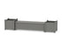 POLYWOOD 60" Nautical Straight Planter Storage Bench Set - Large in Slate Grey