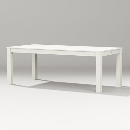 POLYWOOD 84" Parsons Dining Table in Vintage White