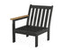 POLYWOOD Vineyard Modular Left Arm Chair Frame in Black / Natural