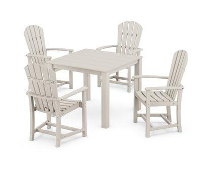 POLYWOOD Palm Coast 5-Piece Parsons Dining Set in Sand