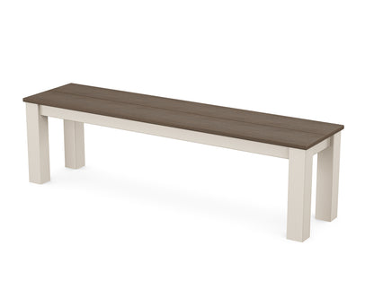 POLYWOOD Parsons 60" Bench in Sand / Kona