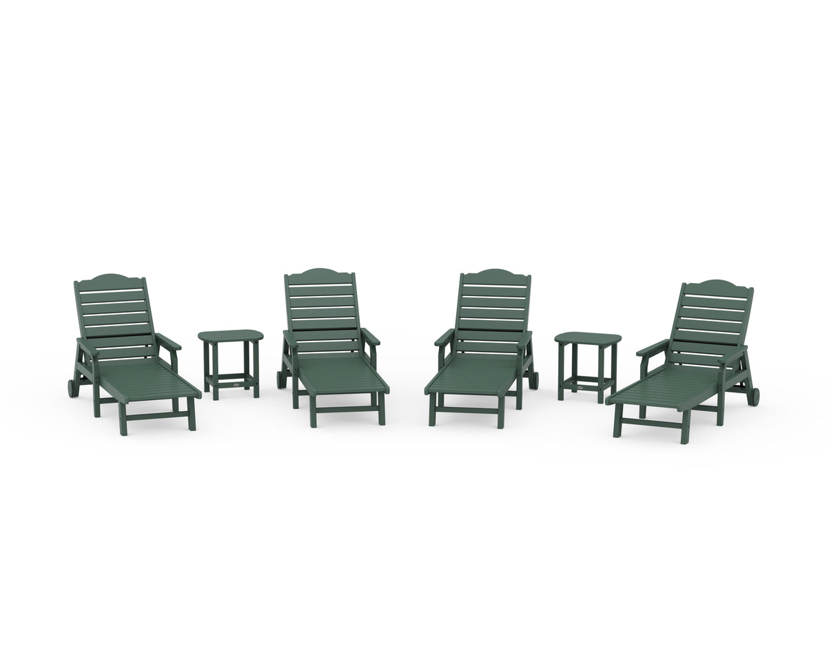 POLYWOOD Draper James Savannah 6-Piece Chaise Lounge Set in Green