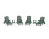POLYWOOD Draper James Savannah 6-Piece Chaise Lounge Set in Green