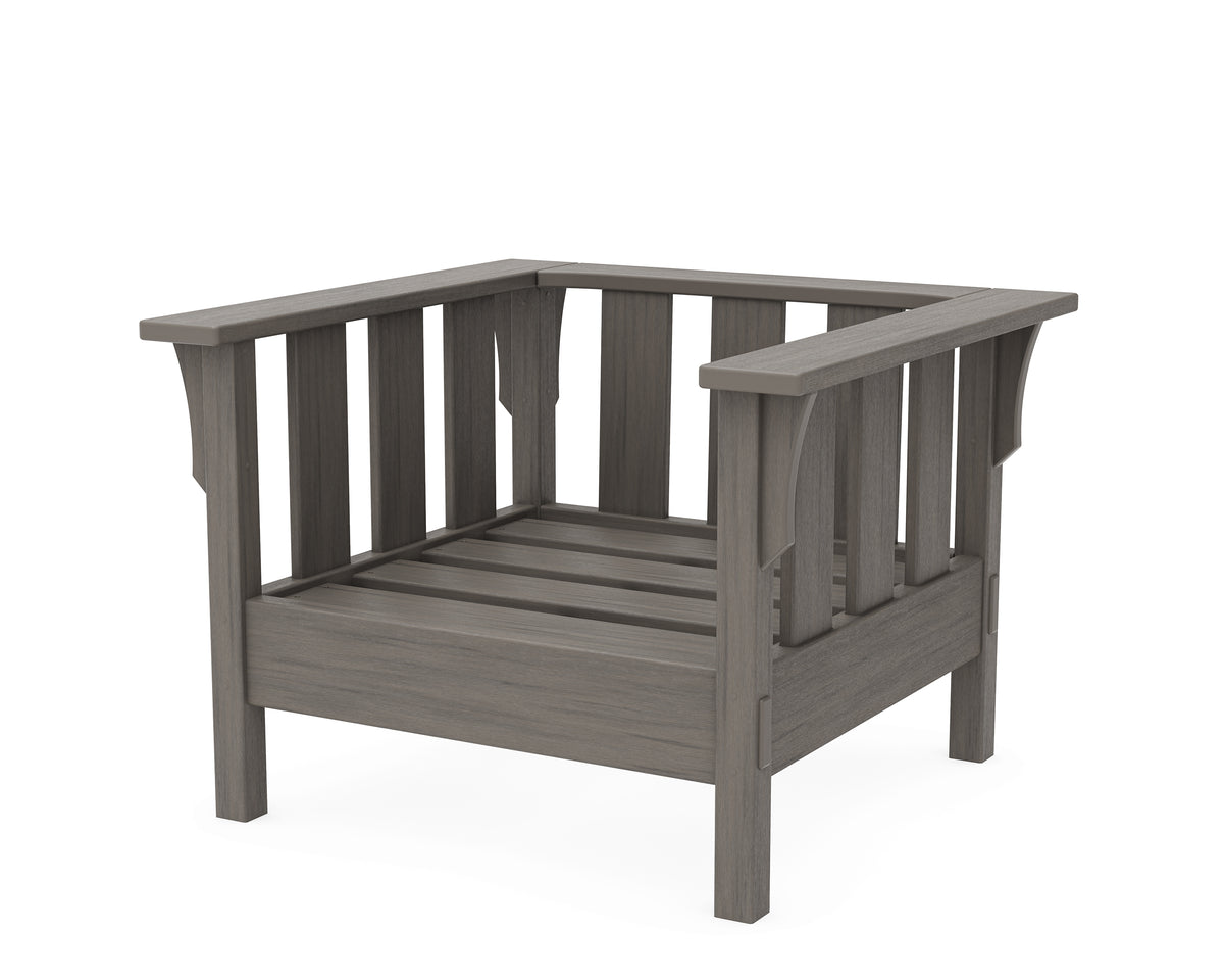 POLYWOOD Acadia Deep Seating Chair Frame in Driftwood