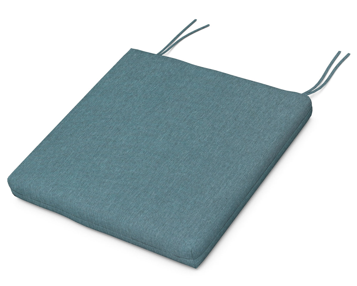 POLYWOOD Seat Cushion - 16.5"D x 17.5"W x 2.5"H in Ocean Teal