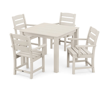 POLYWOOD Lakeside 5-Piece Parsons Dining Set in Sand
