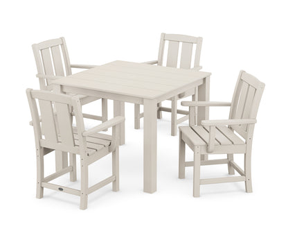 POLYWOOD Mission 5-Piece Parsons Dining Set in Sand