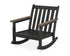 POLYWOOD Vineyard Deep Seating Rocking Chair Frame in Black / Kona