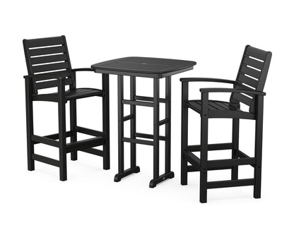 POLYWOOD Signature 3-Piece Bar Set in Black