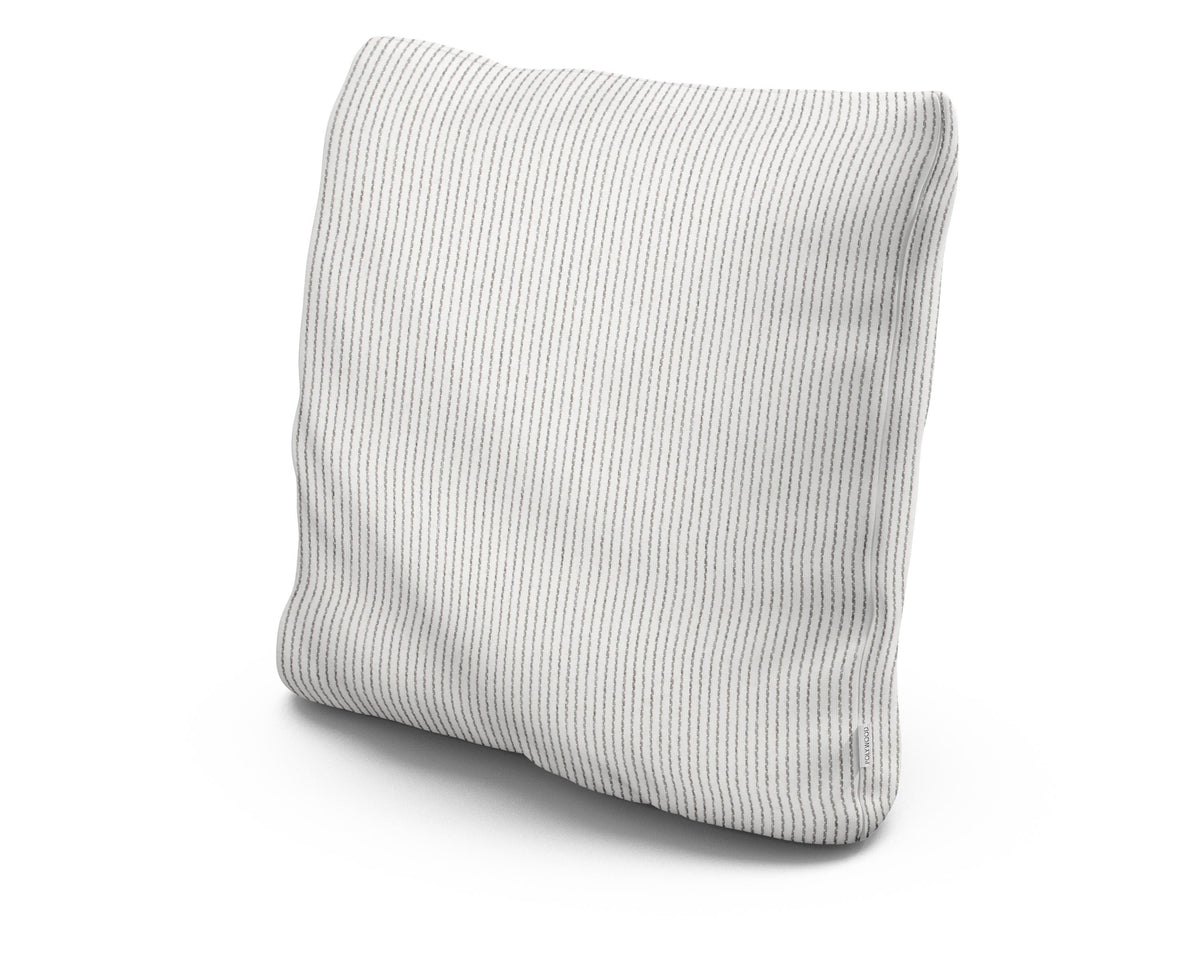 POLYWOOD 20" Outdoor Throw Pillow in Linus Metal