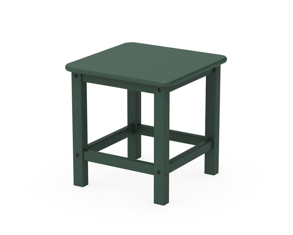 POLYWOOD Seashell 18" Side Table in Green