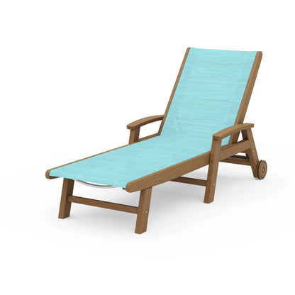 POLYWOOD Coastal Chaise with Wheels