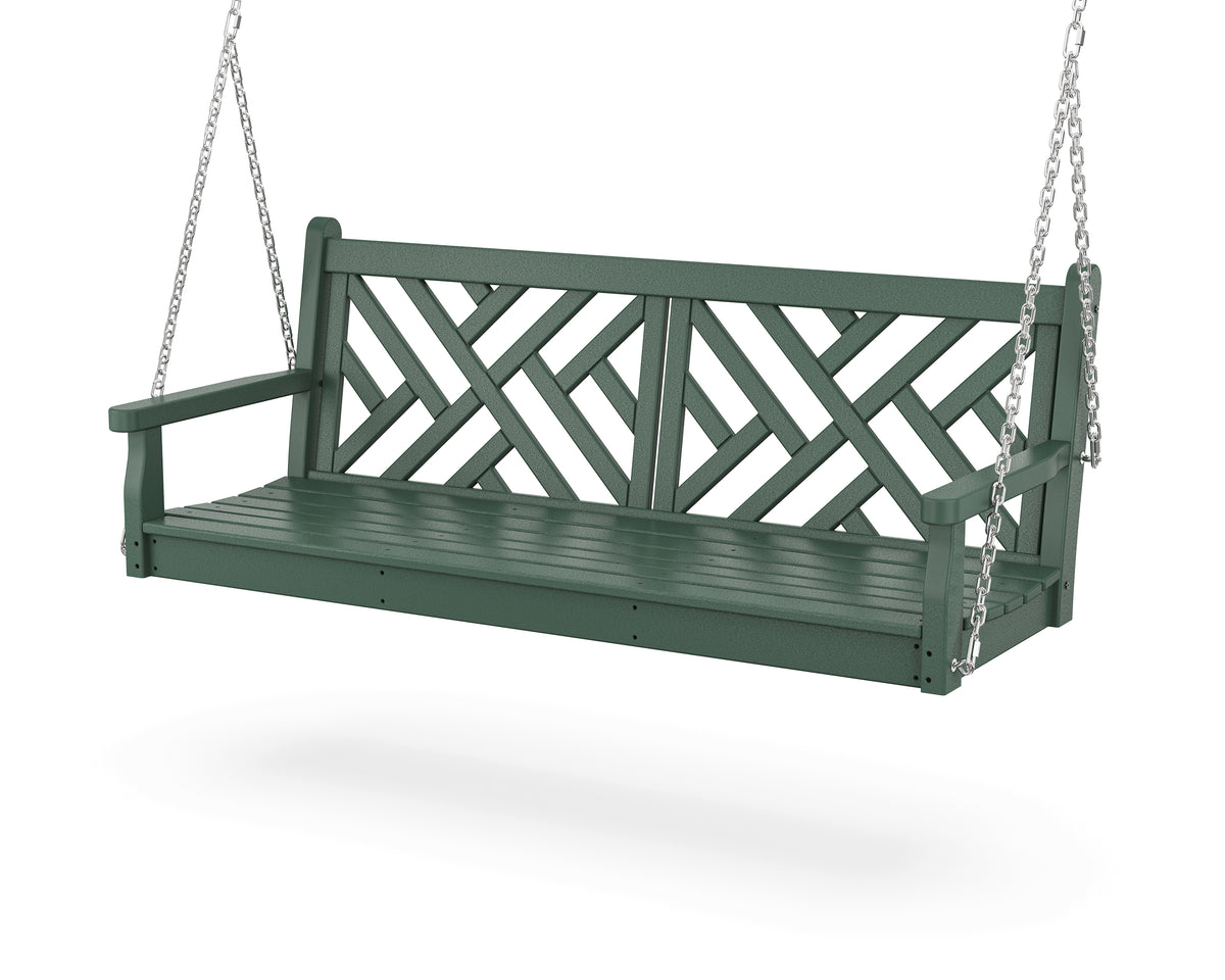 POLYWOOD Chippendale 60" Swing in Green