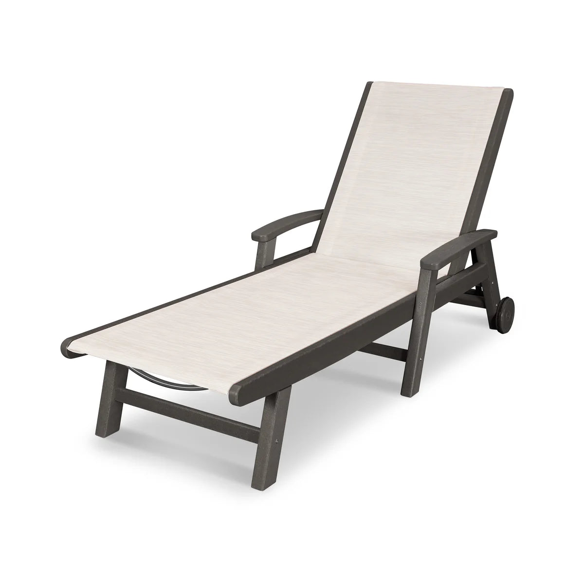 POLYWOOD Coastal Chaise with Wheels
