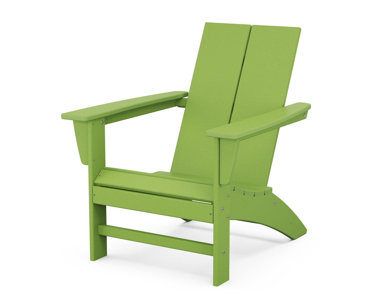 POLYWOOD Cottage Modern Adirondack Chair in Lime