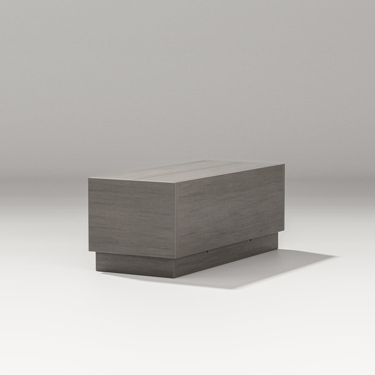 POLYWOOD Elevate Modular End Table in Driftwood