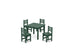 POLYWOOD Lakeside Toddler 5-Piece Dining Set in Green