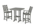 POLYWOOD Country Living Wovendale 3-Piece Bar Set in Slate Grey