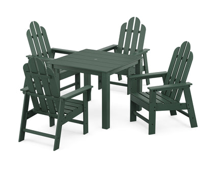 POLYWOOD Long Island 5-Piece Parsons Dining Set in Green