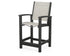 POLYWOOD Coastal Counter Chair in Black / Birch