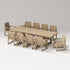 POLYWOOD PW Designer Series Elevate 11-Piece A-Frame Table Dining Set in Vintage Sahara