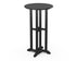 POLYWOOD 24" Round Farmhouse Bar Bistro Table in Black