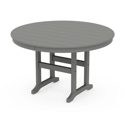 POLYWOOD 48" Round Farmhouse Dining Table
