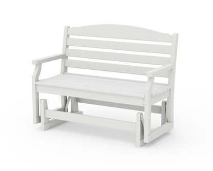 POLYWOOD Savannah 48" Glider in White