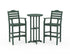 POLYWOOD Savannah 3-Piece Farmhouse Bar Set in Green