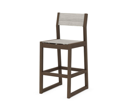 POLYWOOD EDGE Sling Bar Side Chair in Kona / Birch