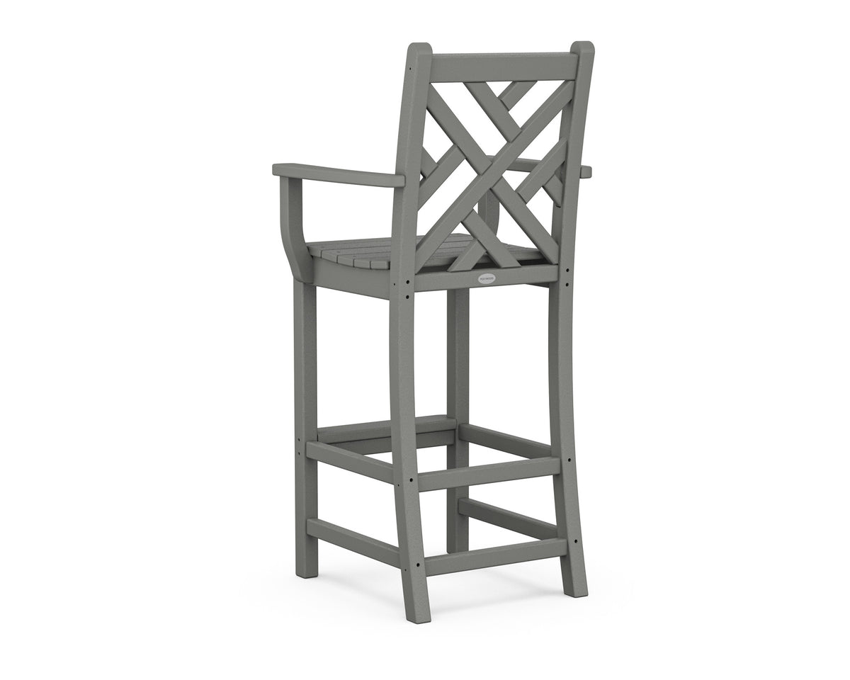 POLYWOOD Chippendale Bar Arm Chair angle view