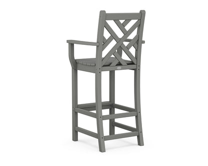 POLYWOOD Chippendale Bar Arm Chair angle view