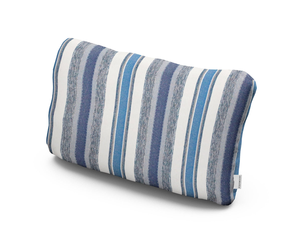 POLYWOOD Outdoor Lumbar Pillow in Hamptons Stripe