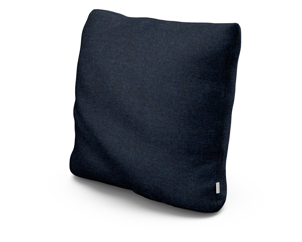 POLYWOOD 22" Outdoor Throw Pillow in Marine Indigo