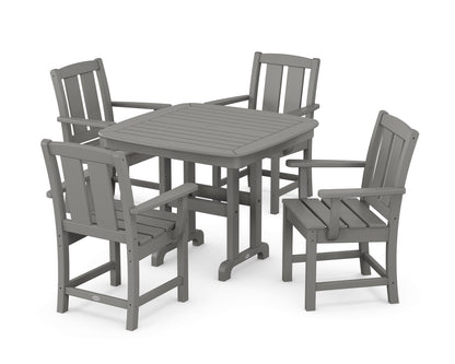 POLYWOOD Mission 5-Piece Dining Set in Slate Grey